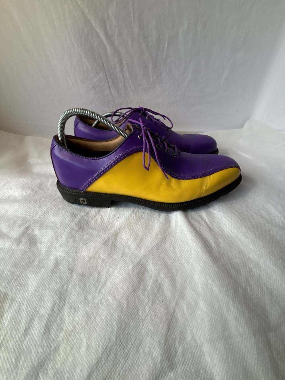 FootJoy Icon LSU Golf Shoes Purple and Yellow Size 11.5
